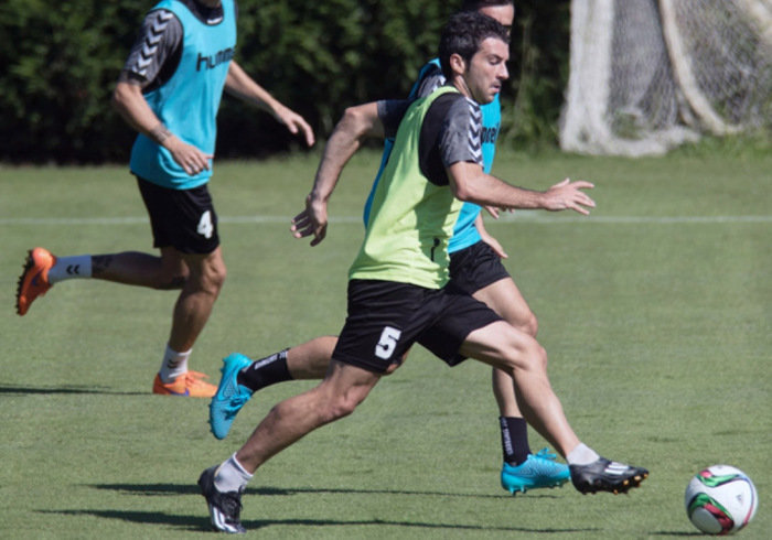 Iñaki, durante un entrenamiento