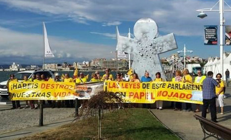 Los afectados por los derribos llevan años de lucha.