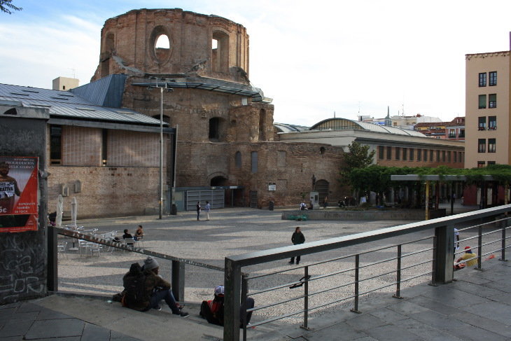 Plaza de Agustín Lara, en el barrio de Lavapiés