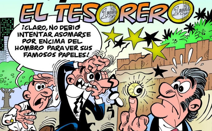 Portada de la aventura de Mortadelo y Filemón, 'El Tesorero'