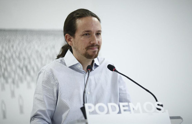 El secretario general de Podemos, Pablo Iglesias