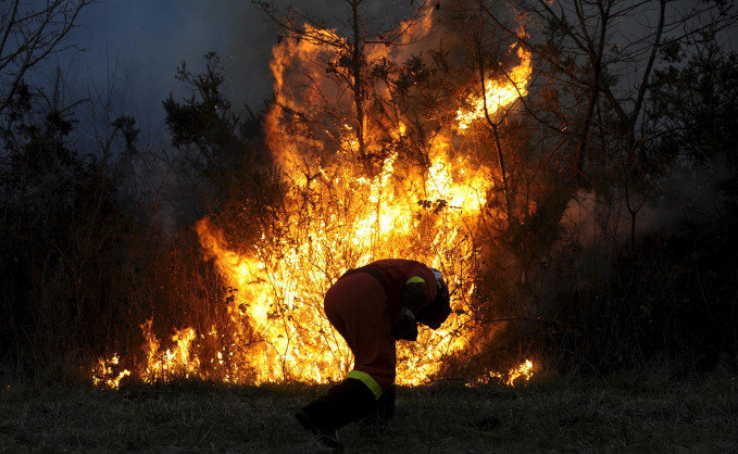 Imagen de archivo de un incendio forestal