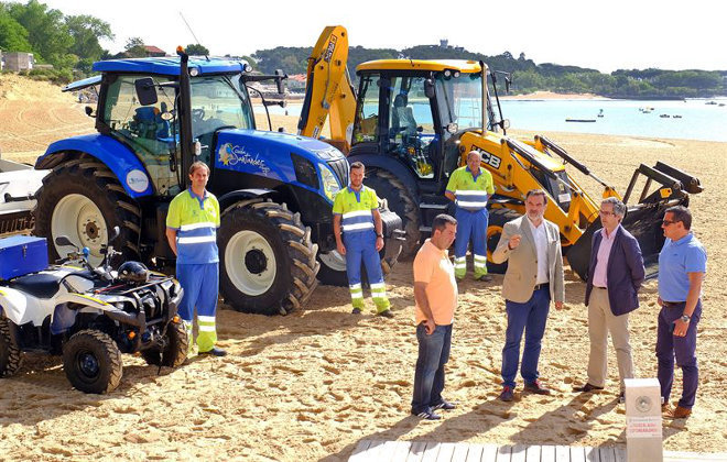 El dispositivo de limpieza de playas ya está a pleno rendimiento