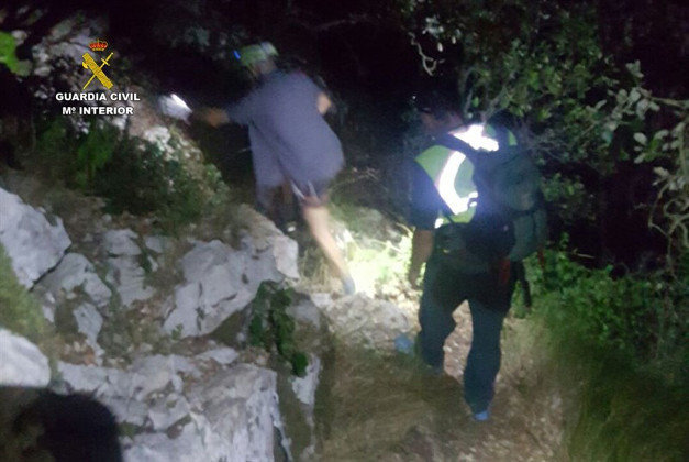 Efectivos del Grupo de Rescate e Intervención en Montaña de la Guardia Civil de Potes