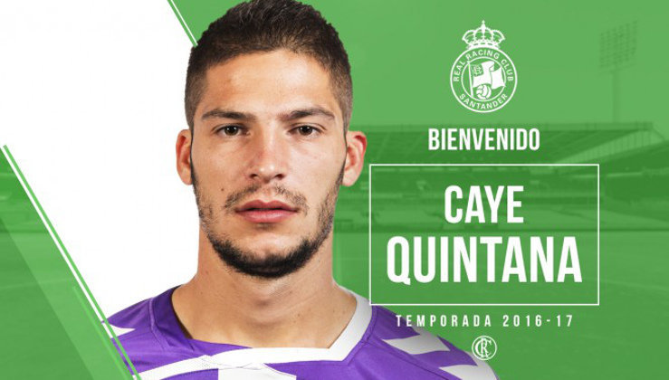 El delantero Caye Quintana es la última incorporación del Racing