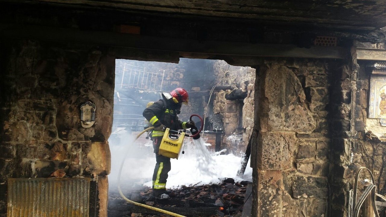 Incendio en una vivienda de Selaya 