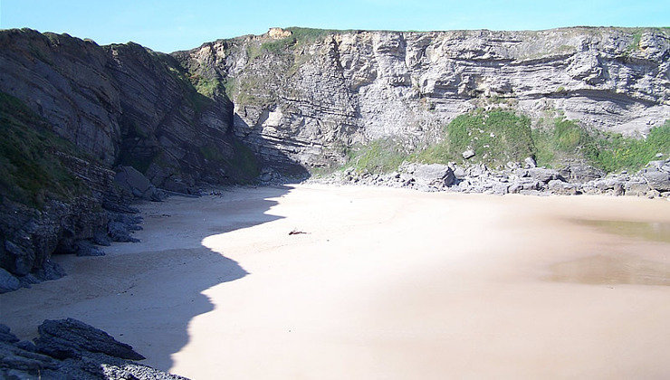 Playa de Antuerta, en Bareyo