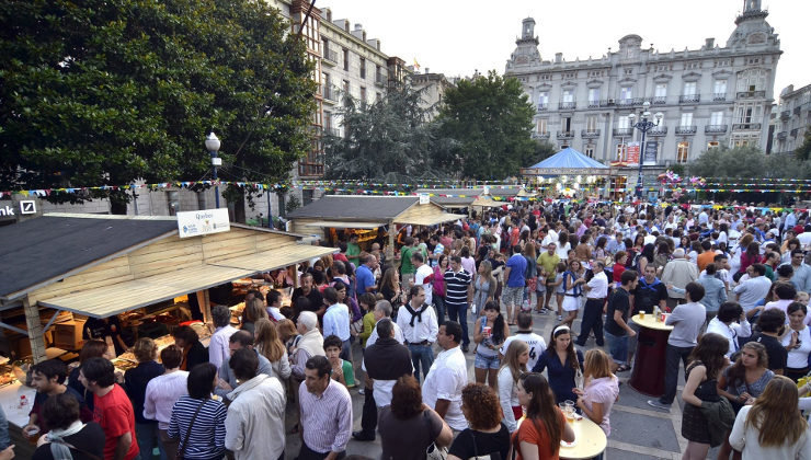 Casetas durante la Semana Grande de Santander