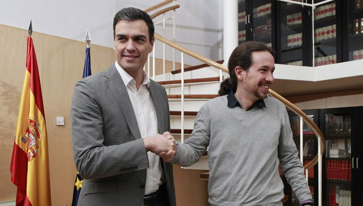 Pedro Sánchez y Pablo Iglesias