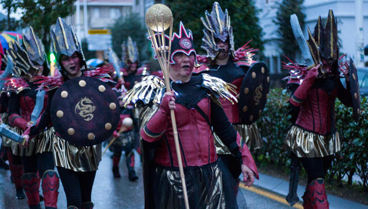 &#39;Caballeros del dragón&#39; ha ganado la &#39;Mascarada&#39; de Noja de 2018