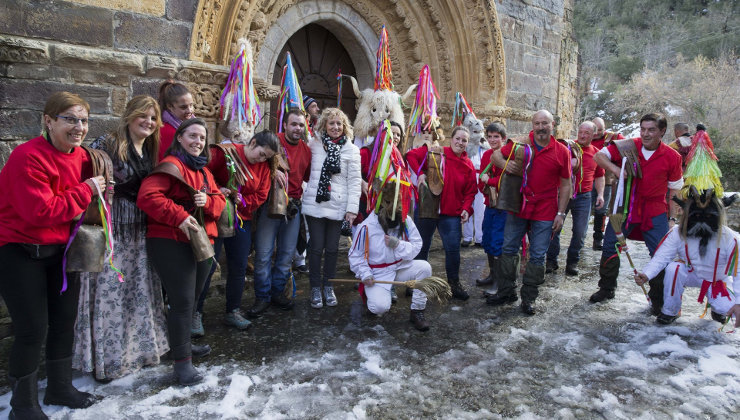 Díaz Tezanos en el Carnaval de Piasca