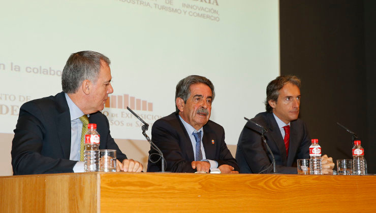 Lorenzo Vidal de la Peña, Miguel Ángel Revilla e Íñigo de la Serna en una foto de archivo