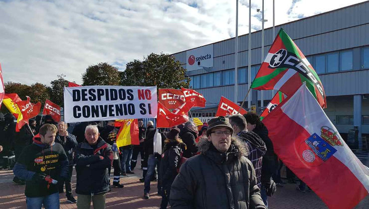 Selecta en una de las reinvindicaciones laborales en febrero de 2018 | Foto de archivo