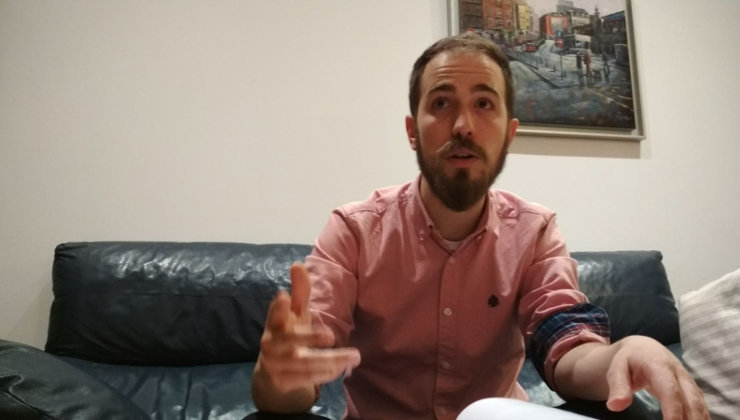 El representante de Podemos Cantabria, Luis del Piñal