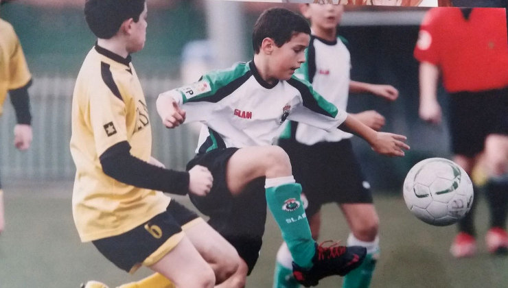 Pau Miguélez jugando en las categorías inferiores del Racing