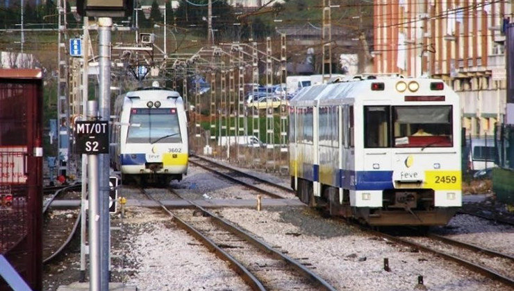 Vías del tren de Torrelavega