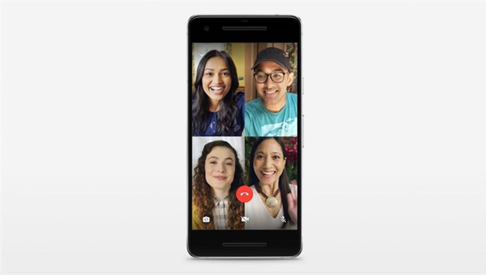 WhatsApp incorpora a sus servicios la videollamada en grupo, con hasta cuatro personas conectadas a la vez