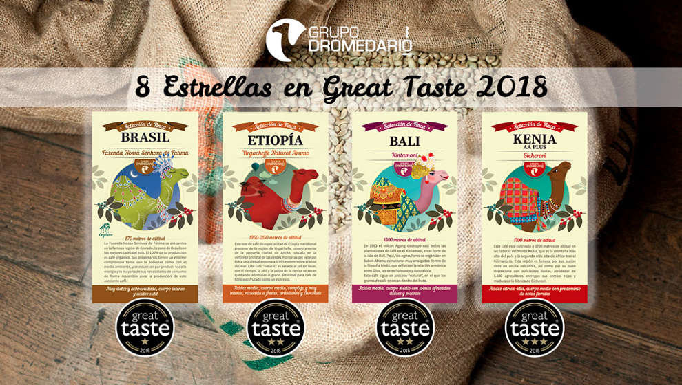 El Grupo Dromedario ha conseguido ocho estrellas en los Great Taste 2018