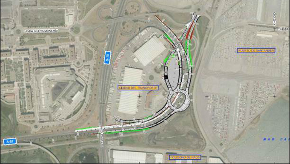 Diseño del nuevo acceso al Puerto de Santander desde la A-67