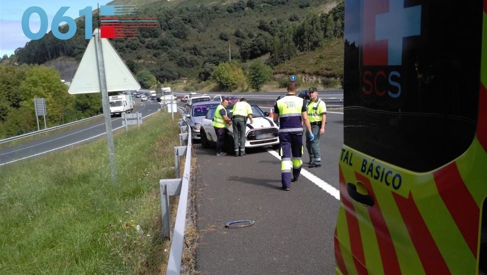 Accidente en la A-8