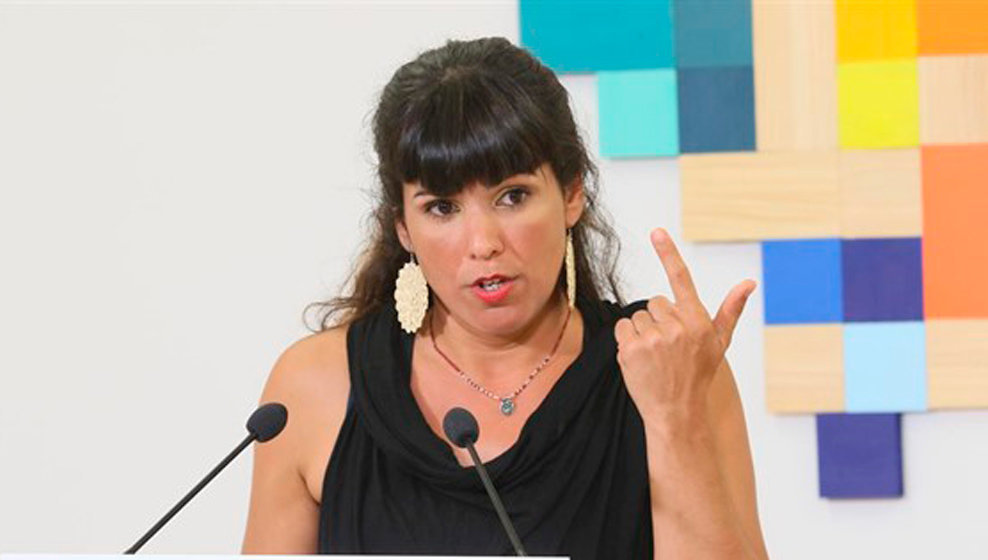 La coordinadora de Podemos Andalucía, Teresa Rodríguez