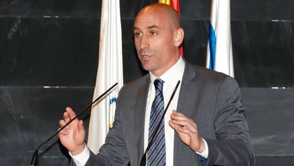 El presidente de la Real Federación Española de Fútbol (RFEF), Luis Rubiales