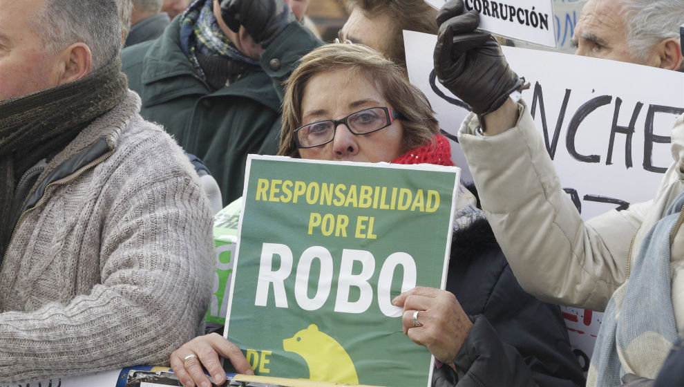 Manifestación contra las preferentes