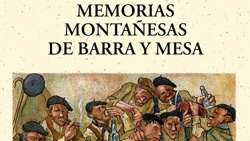 Detalle de la portada del libro &#39;Memorias montañesas de barra y mesa&#39;