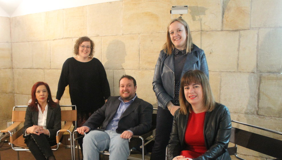 Matilde Ruiz (PRC), Verónica Ordóñez (Podemos), Rubén Gómez (Cs), Isabel Urrutia (PP) y Silvia Abascal (PSOE) | Foto: edc