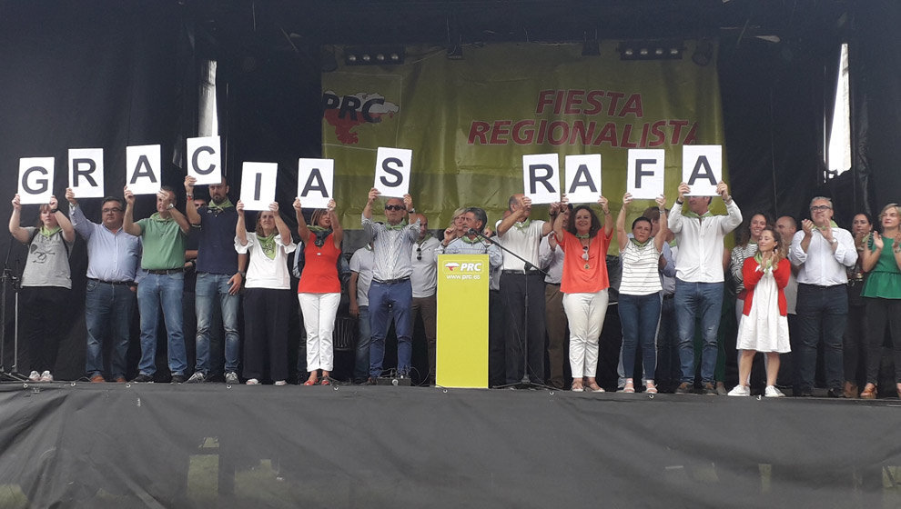 Homenaje a Rafael de la Sierra en la fiesta del PRC