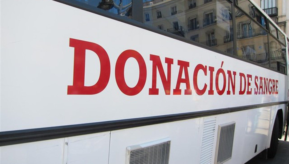 Unidad móvil de donación de sangre