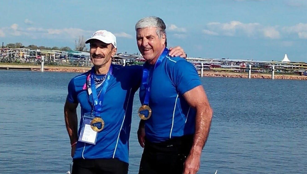 Agustín Garay (izq.), junto a Omar Ferrari