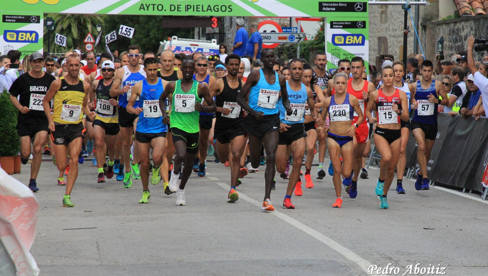 Isaac Kiptum y Mónica Gutiérrez han sido los ganadores de la XXXIII edición del Medio Maratón Bajo Pas | Foto: Pedro Aboitiz