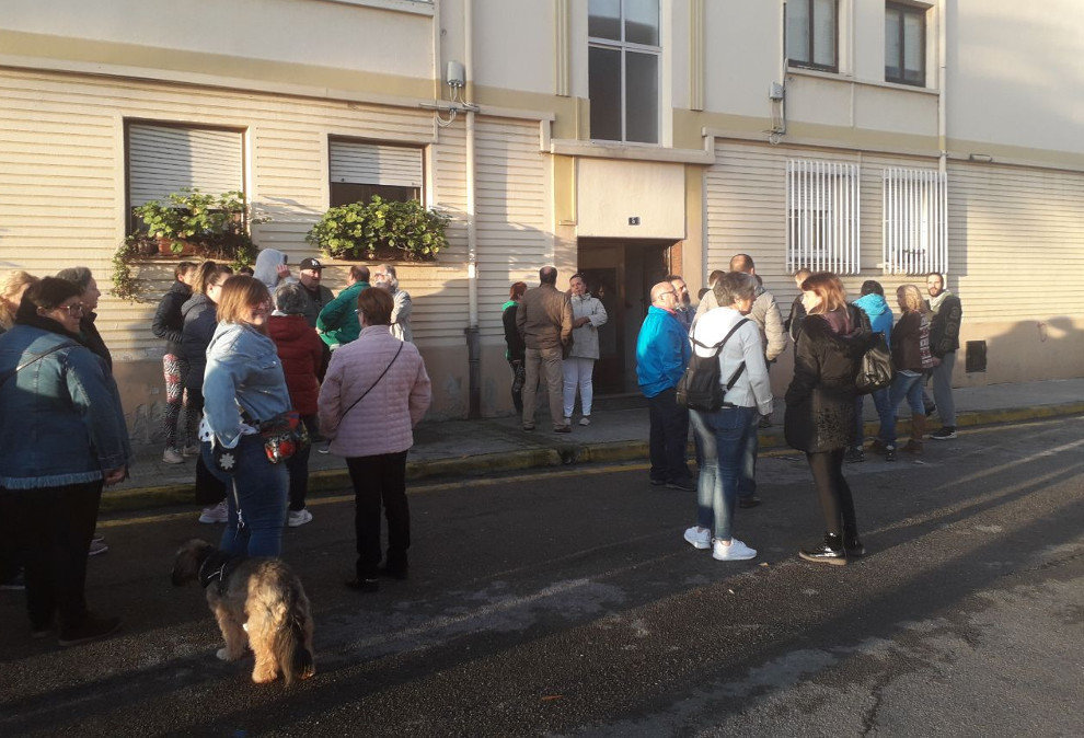 Imagen de la acción contra el desahucio en El Astillero | Foto: