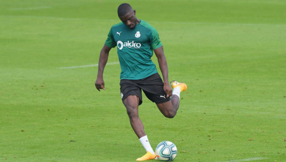 Karim Yoda durante un entrenamiento del Racing