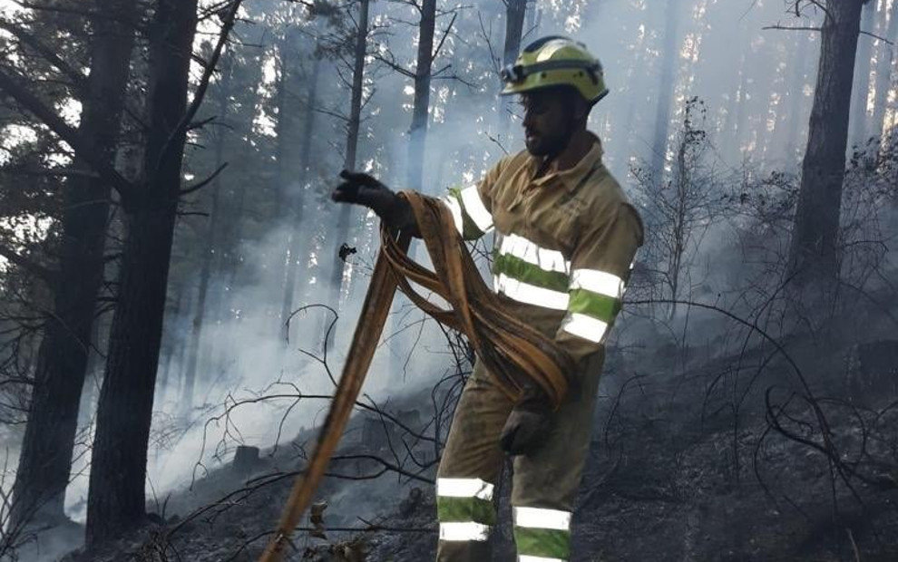 Efectivo del operativo de lucha contra los incendios