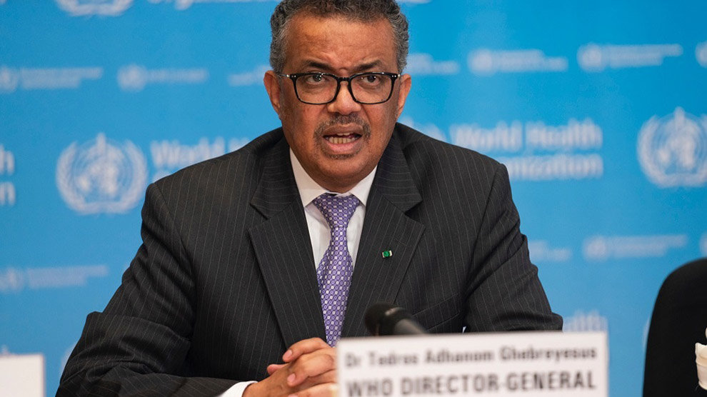 El director general de la Organización Mundial de la Salud (OMS), Tedros Adhanom Ghebreyesus,  en la conferencia de prensa sobre COVID-19 - 9 de marzo de 2020

El director general de la Organización Mundial de la Salud (OMS), Tedros Adhanom Ghebreyesus,  en la conferencia de prensa sobre COVID-19 - 9 de marzo de 2020

  (Foto de ARCHIVO)

1/1/1970