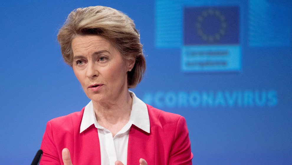 La presidenta de la Comisión Europea, Ursula von der Leyen