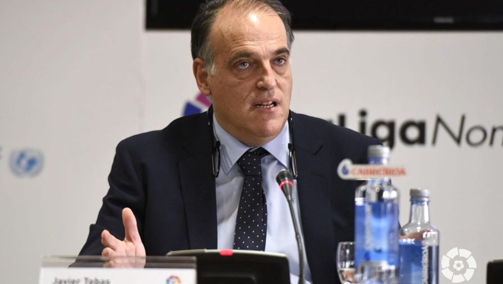 El presidente de LaLiga, Javier Tebas