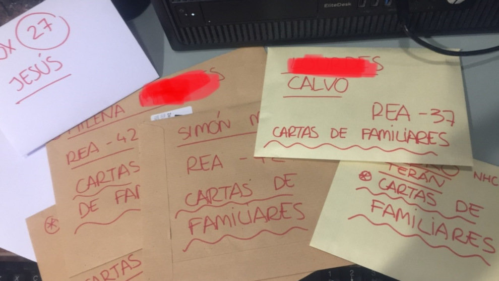 Cartas de familiares a pacientes