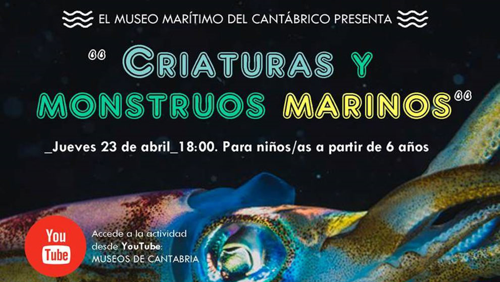 Cartel de la sesión online del Museo Marítimo