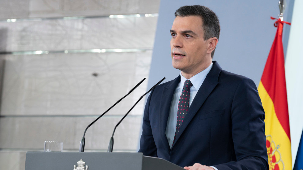 El presidente del Gobierno, Pedro Sánchez