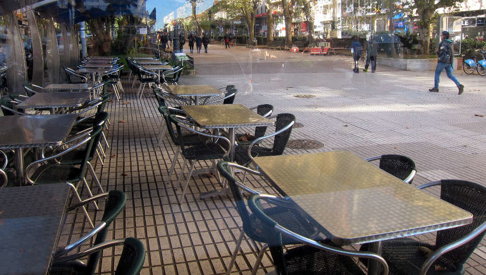 Terraza de un local de Santander