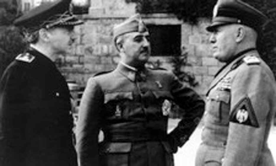 Serrano Suñer, Franco y Mussolini en Bordighera (1941)