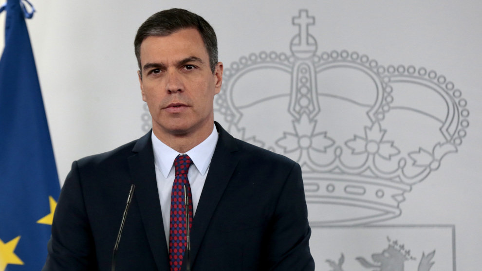 El presidente del Gobierno, Pedro Sánchez