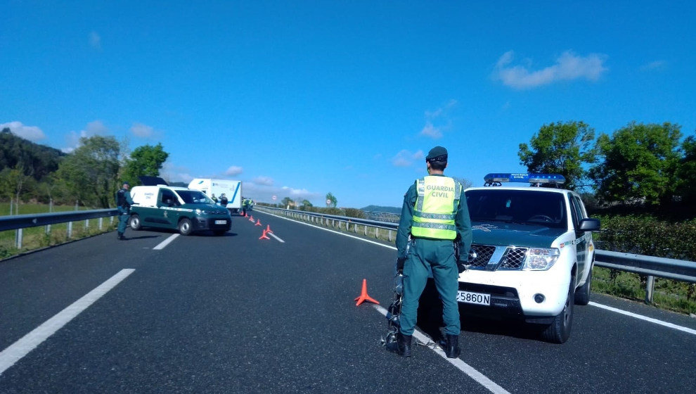 Control de tráfico de la Guardia Civil