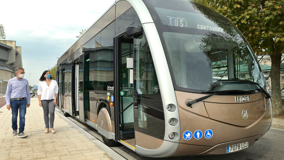 Autobús eléctrico en Santander