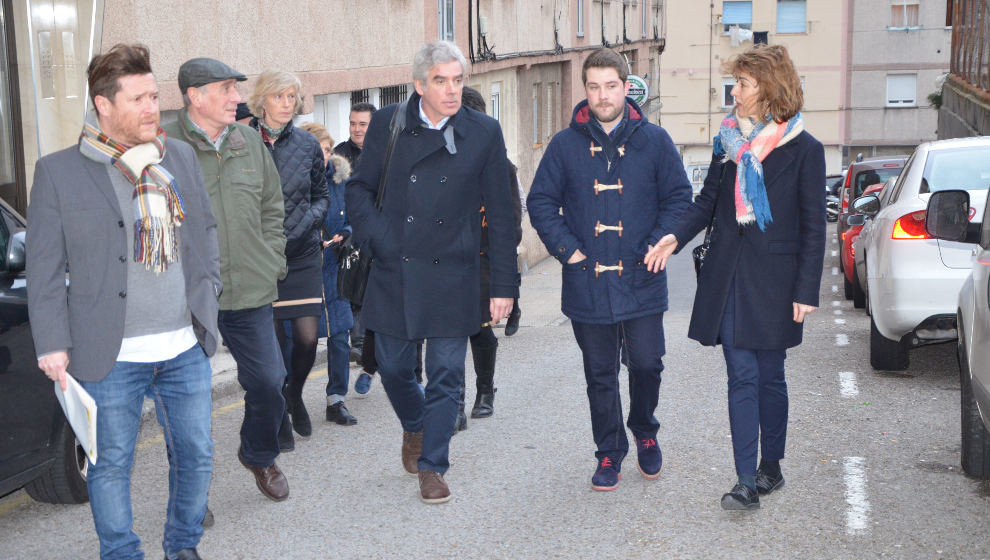 El PRC, durante su visita a la bajada de Polio