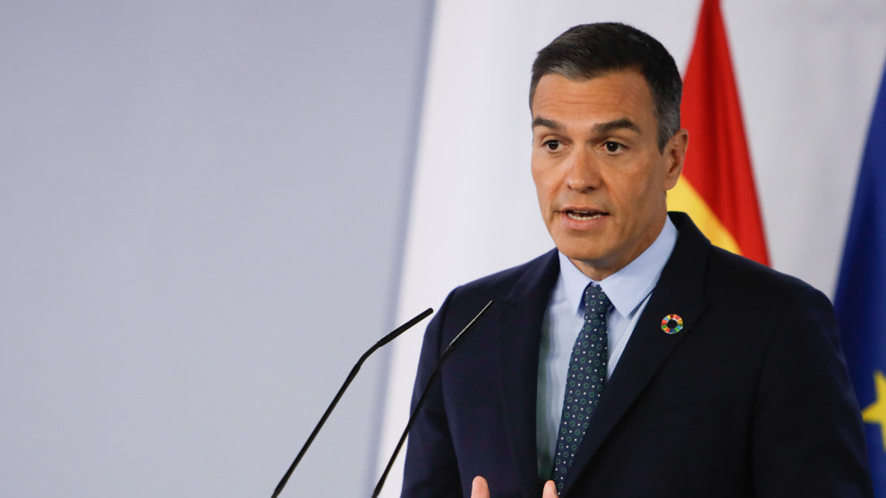 El presidente del Gobierno, Pedro Sánchez