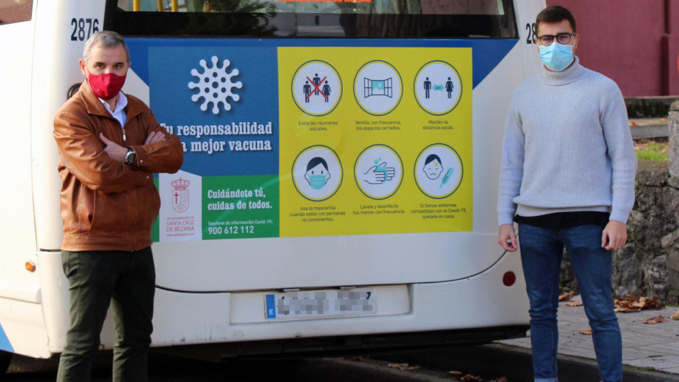 Campaña de concienciación contra el COVID en Santa Cruz de Bezana